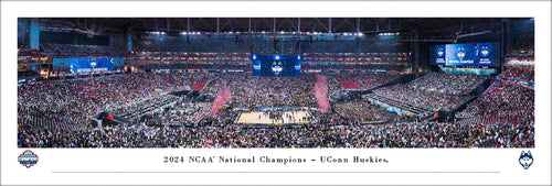 UConn Huskies 2024 NCAA Men's Basketball National Champions Panoramic Picture