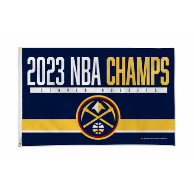 Denver Nuggets 2023 NBA Champions Banner Flag - 3'x5'
