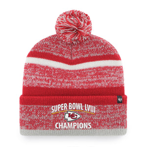 Kansas City Chiefs Super Bowl LVIII Champions Cuff Knit Hat