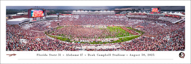 Florida State Seminoles Doak Campbell Stadium Storm The Field Panoramic Picture
