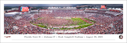 Florida State Seminoles Doak Campbell Stadium Storm The Field Panoramic Picture
