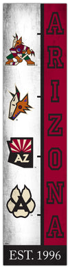 Arizona Coyotes Team Logo Evolution Wood Sign -  6