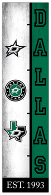 Dallas Stars Team Logo Evolution Wood Sign -  6