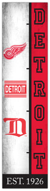 Detroit Red Wings Team Logo Evolution Wood Sign -  6