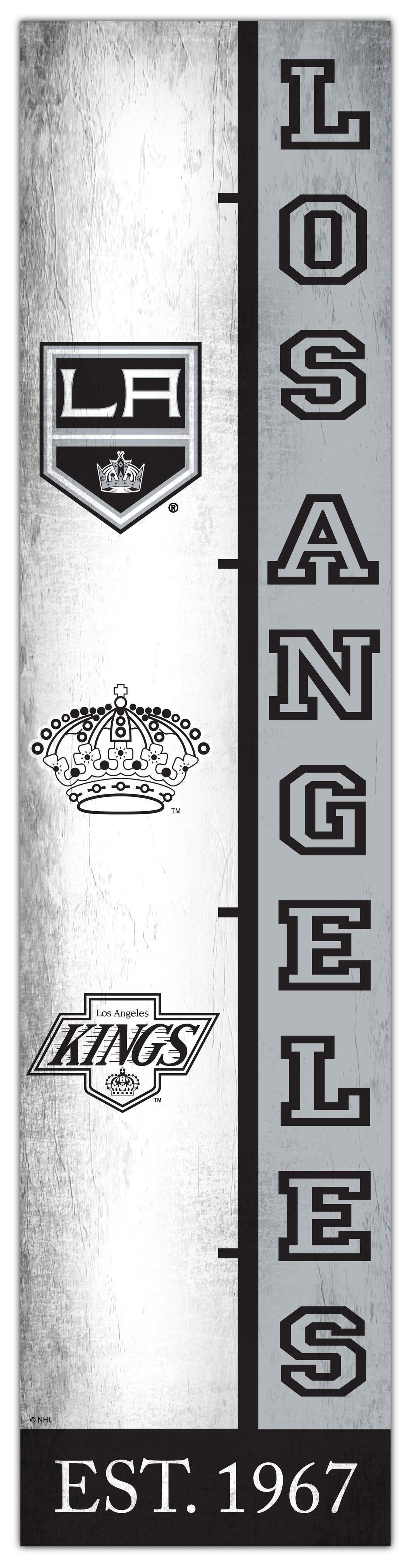 Los Angeles Kings Team Logo Evolution Wood Sign -  6