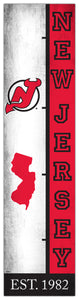 New Jersey Devils Team Logo Evolution Wood Sign -  6"x24"
