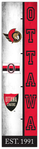Ottawas Senators Team Logo Evolution Wood Sign -  6