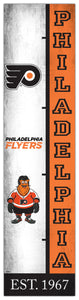 Philadelphia Flyers Team Logo Evolution Wood Sign -  6"x24"