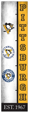 Pittsburgh Penguins Team Logo Evolution Wood Sign -  6