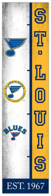 St. Louis Blues Team Logo Evolution Wood Sign -  6
