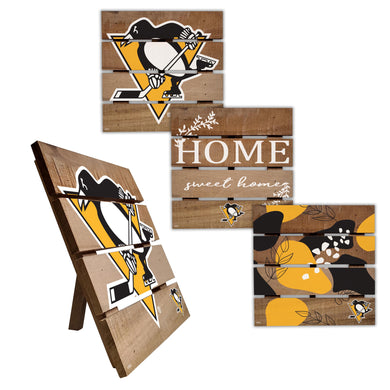 Pittsburgh Penguins Four-Piece Hot Plate Set