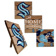 Seattle Kraken Four-Piece Hot Plate Set