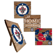 Winnipeg Jets Four-Piece Hot Plate Set