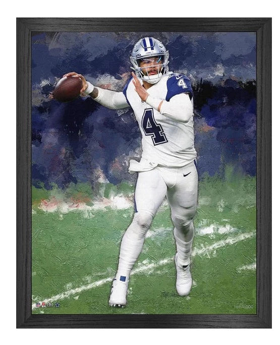 Dak Prescott Dallas Cowboys Framed Canvas