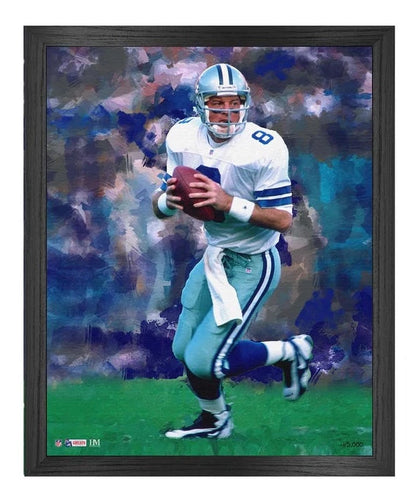 Troy Aikman Dallas Cowboys Framed Canvas