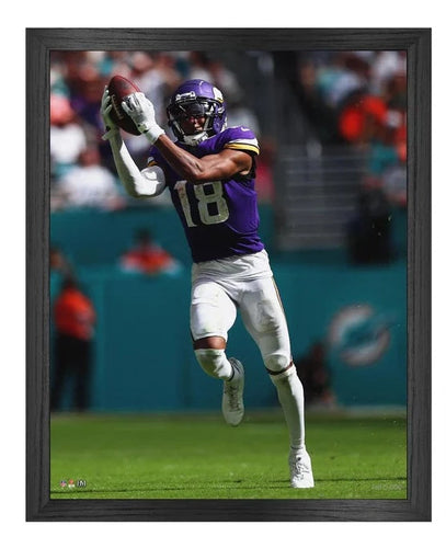 Justin Jefferson Minnesota Vikings Framed Canvas