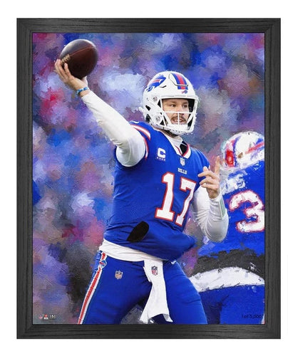Josh Allen Buffalo Bills Framed Canvas