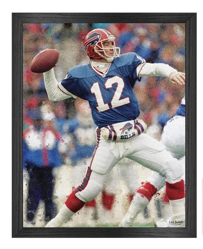 Jim Kelly Buffalo Bills Framed Canvas