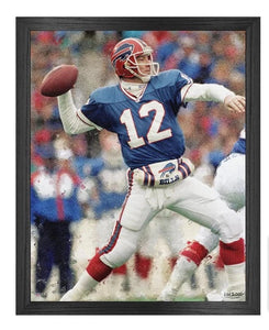 Jim Kelly Buffalo Bills Framed Canvas