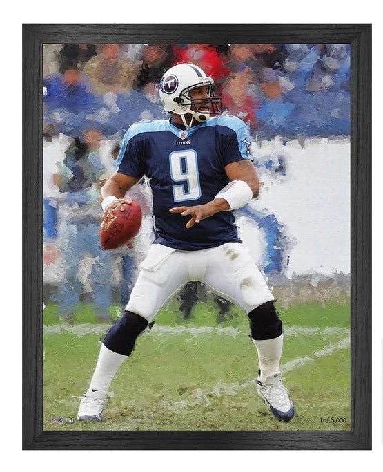 Steve McNair Tennessee Titans Framed Canvas