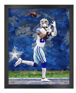 CeeDee Lamb Dallas Cowboys Framed Canvas