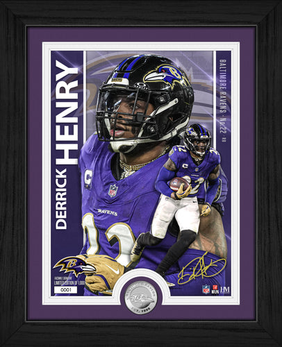 Derrick Henry Baltimore Ravens Artist Proof Silver Coin Photo Mint