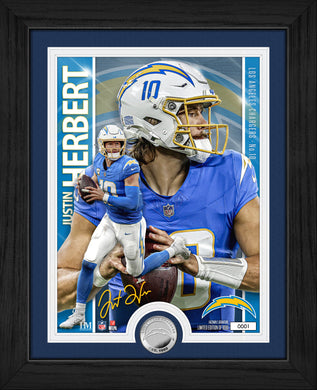 Justin Herbert Los Angeles Chargers Artist Proof Silver Coin Photo Mint