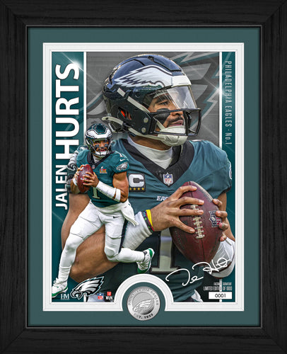 Jalen Hurts Philadelphia Eagles Artist Proof Silver Coin Photo Mint