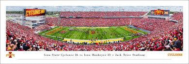 Iowa State Cyclones Football Jack Trice Stadium Panoramic Picture Cy-Hawk Trophy