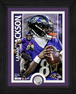 Lamar Jackson Baltimore Ravens Artist Proof Silver Coin Photo Mint