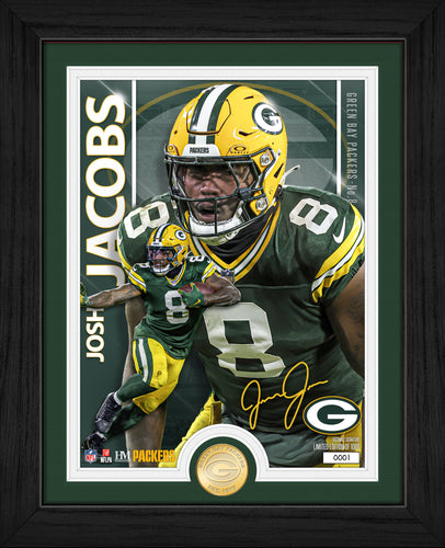 Josh Jacobs Green Bay Packers Artist Proof Bronze Coin Photo Mint
