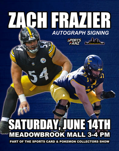 Zach Frazier WVU All-American & Pittsburgh Steeler Autograph Signing