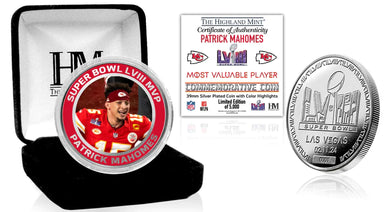 Patrick Mahomes Kansas City Chiefs Super Bowl LVIII MVP Silver Mint Coin