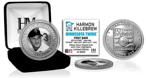 Harmon Killebrew Minnesota Twins Hall of Fame Silver Color Coin
