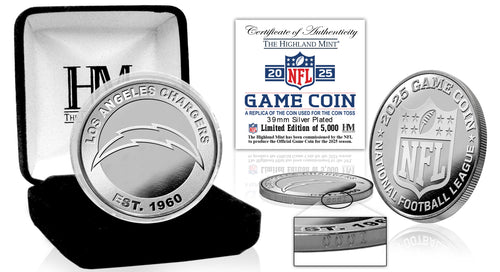 Los Angeles Chargers NFL 2025 Coin Toss Silver Coin