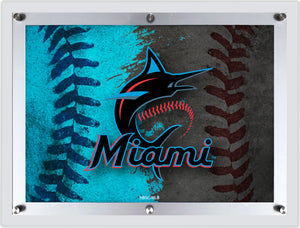 Miami Marlins Backlit LED Sign - 32" x 23"