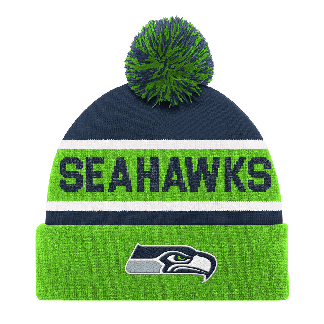 Seattle Seahawks Logo Pom Knit By Starter