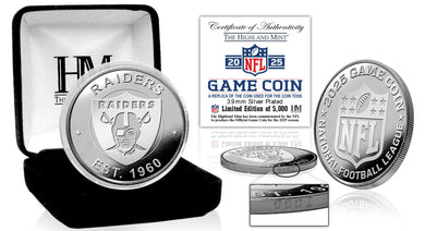 Las Vegas Raiders NFL 2025 Coin Toss Silver Coin