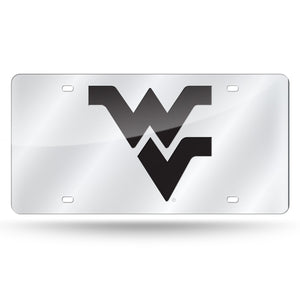 West Virginia Mountaineers Chrome Acrylic License Plate WV