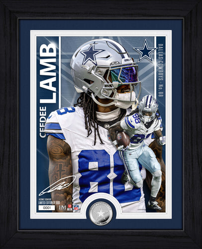 CeeDee Lamb Dallas Cowboys Artist Proof Silver Coin Photo Mint