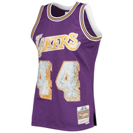 Jerry West Los Angeles Lakers Mitchell & Ness 1996-97 Hardwood Classics NBA 75th Anniversary Diamond Swingman Jersey