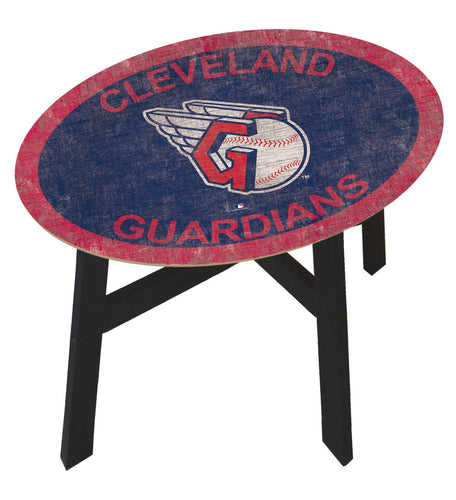 Cleveland Guardians Team Color Wood Side Table