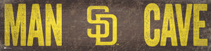 San Diego Padres Man Cave Sign - 6"x24"