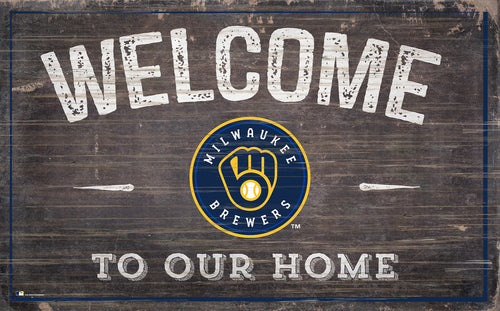 Milwaukee Brewers Welcome To Our Home Wood Sign - 11