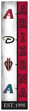 Arizona Diamondbacks Team  Logo Evolution Wood Sign -  6