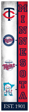 Minnesota Twins Team  Logo Evolution Wood Sign -  6