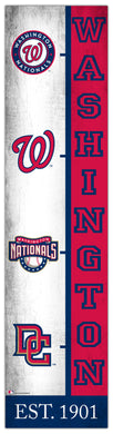 Washington Nationals Team  Logo Evolution Wood Sign -  6