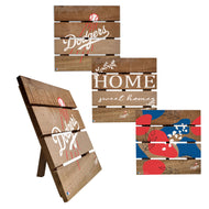 Los Angeles Dodgers Four-Piece Hot Plate Set