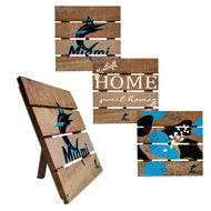 Miami Marlins Four-Piece Hot Plate Set