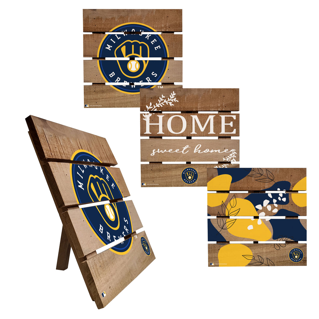 Milwaukee Brewers Four-Piece Hot Plate Set